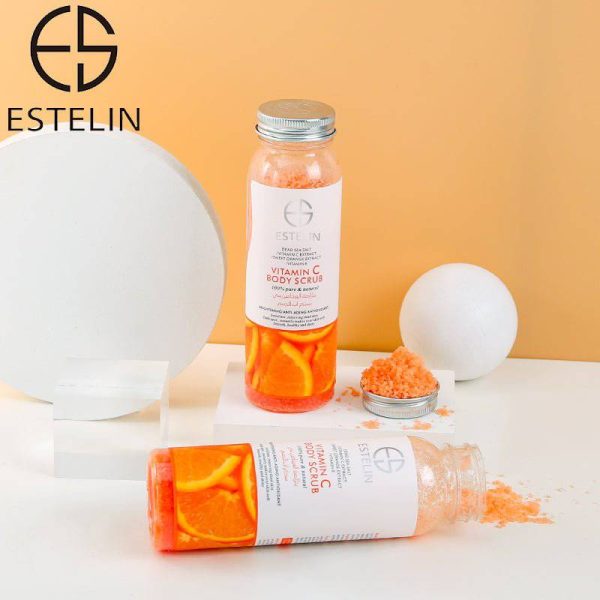 ESTELIN Moisturizing and Exfoliating Whitening VC Body Scrub - Vitamin C - Image 2